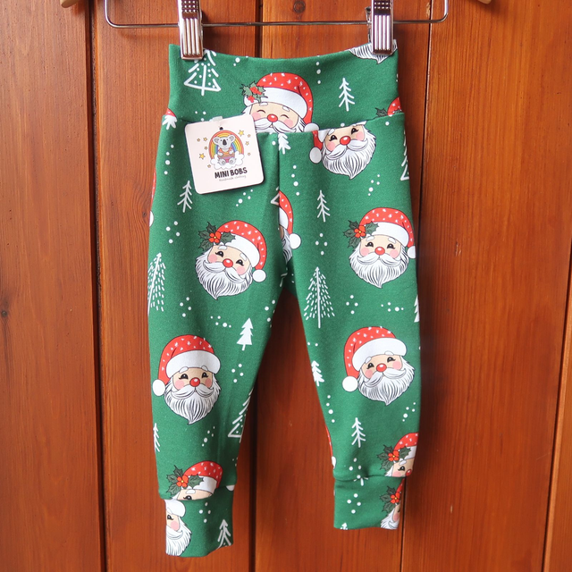 Green Santa Leggings