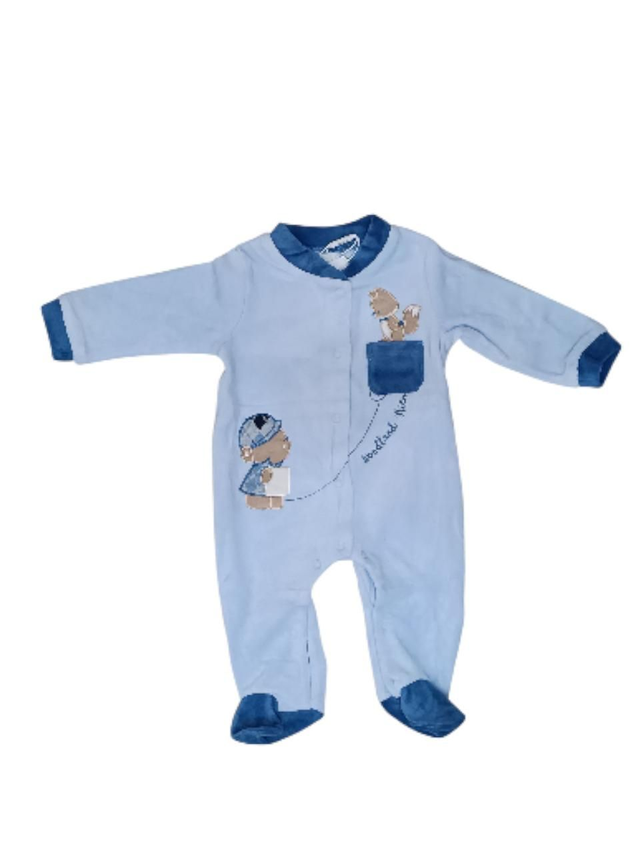 Pyjama bleu petite poche