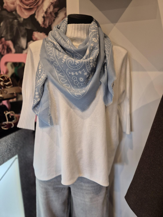 Écharpe bandana - Bleu clair