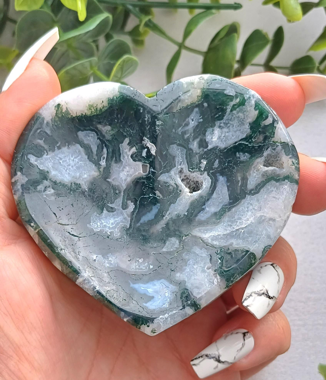 Moss Agate Trinket Dish