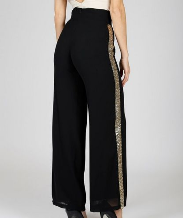 491PAN - HELLEN BARRET PANTALONE LUNGO BANDA