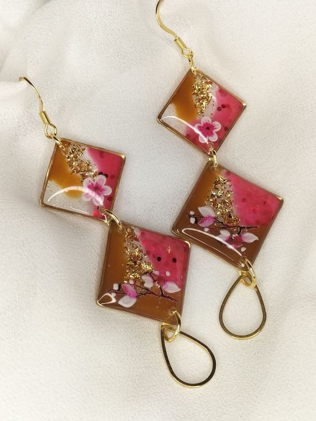 Boucles &quot;framboise et chocolat&quot;