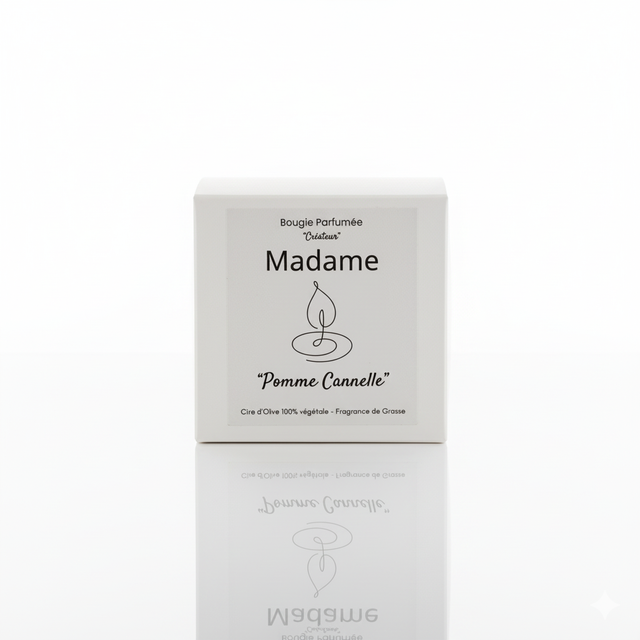 Bougie parfumée "Madame" - Pomme cannelle