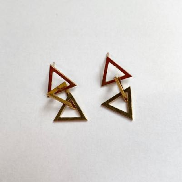 Geometric Triangle Earrings