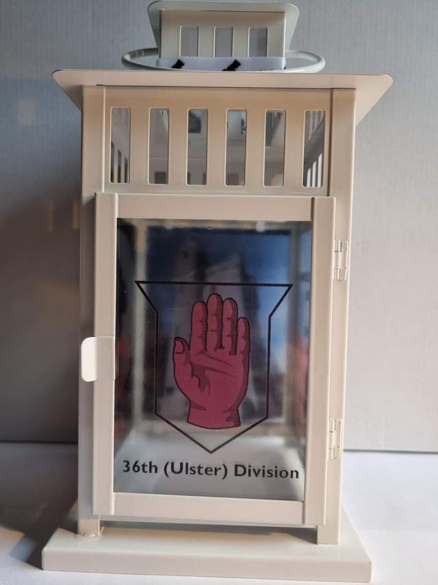 The 36th Ulster Division Lantern
