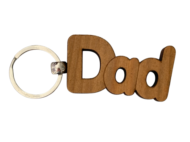 Dad Wooden Keyring 