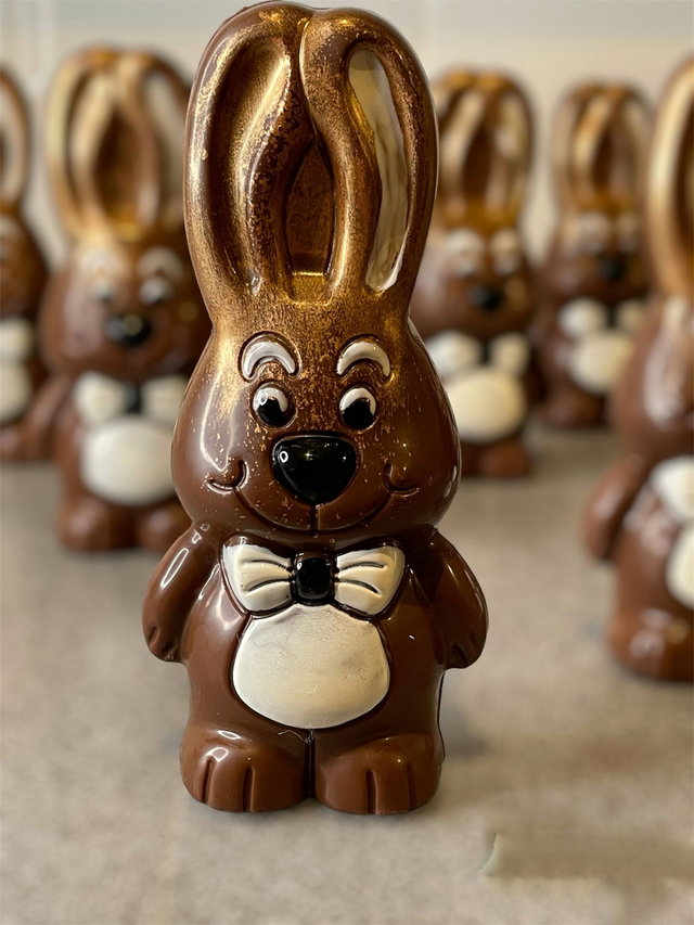 Easter bunny  with a bow