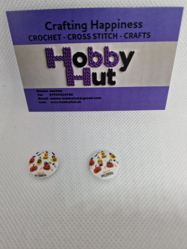 Halloween Many Pumpkins Buttons 