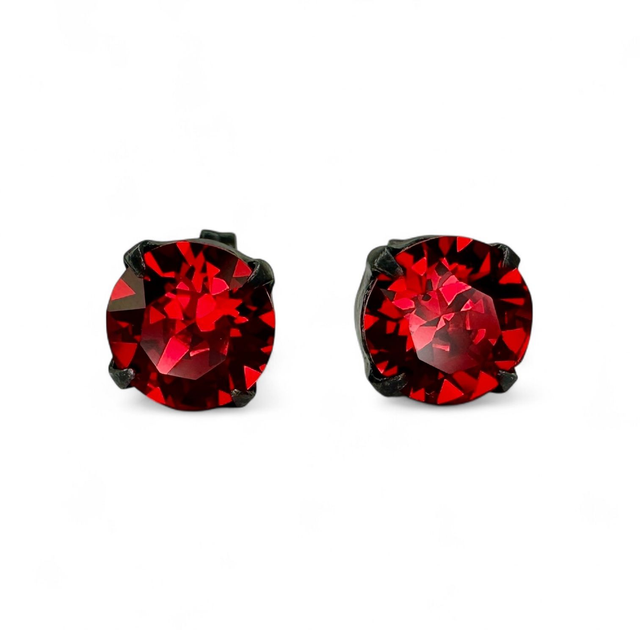Ohrstecker KLASSIK SMALL Light Siam, Rot