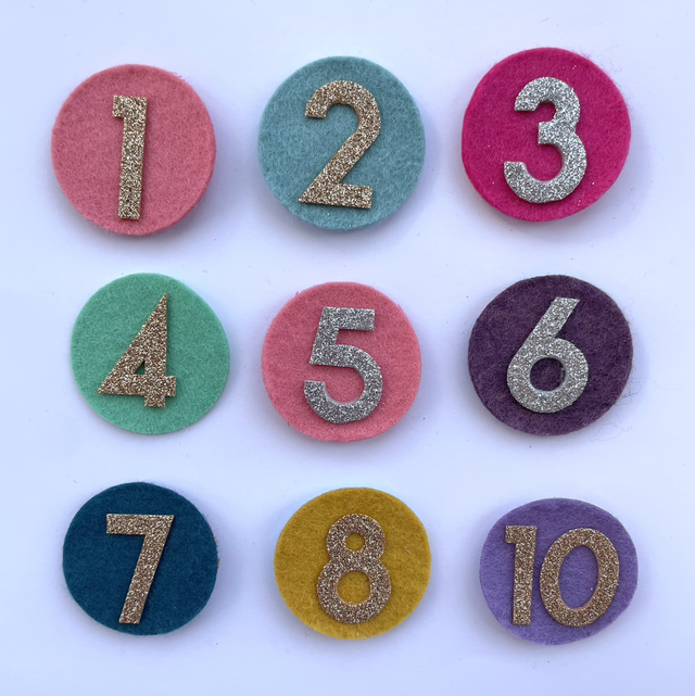 Birthday Number 1-10 Set