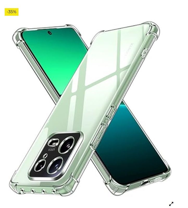 ivoler Funda para Xiaomi 13 Pro, Carcasa Protectora Antigolpes Transparente con Cojín Esquina Parachoques