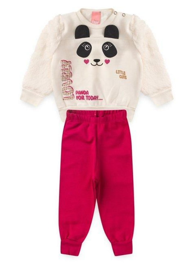 Conj. Fem. Moletom Panda