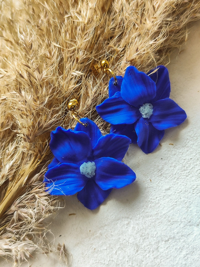 Boucles d'oreilles Blue