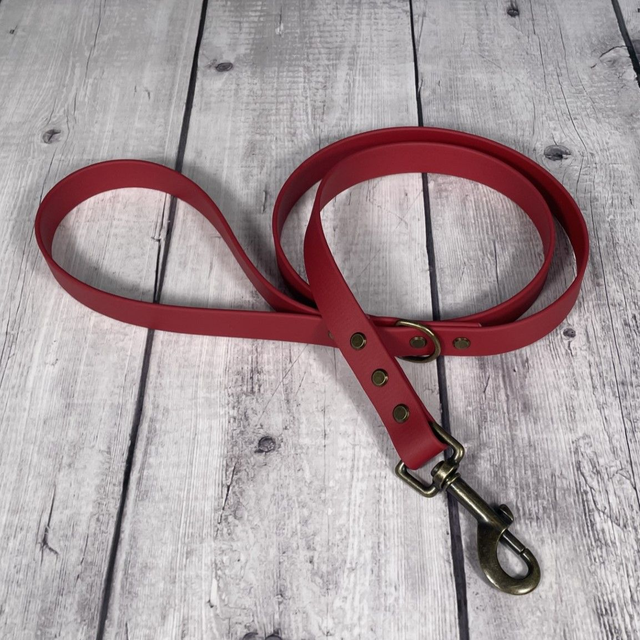 Chilli Red Waterproof BioThane® Lead