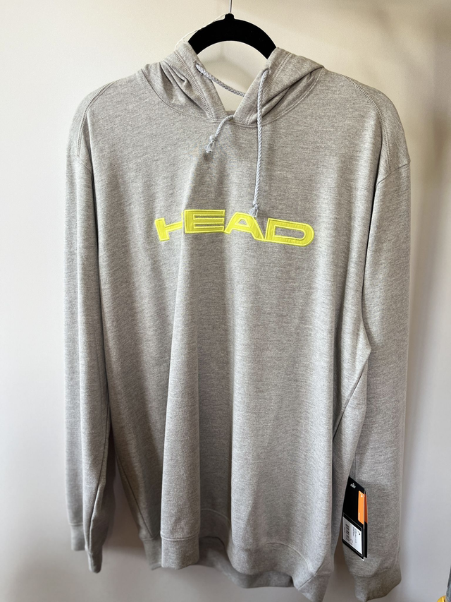HEAD - Byron Hoodie - Grey/Yellow - Large