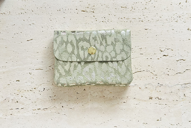 Portemonnee groen panter