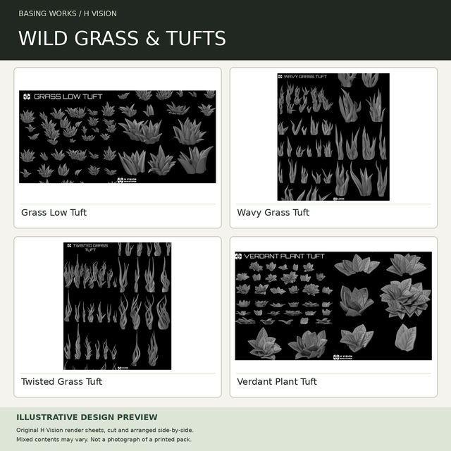 H Vision - Wild Grass &amp; Tufts