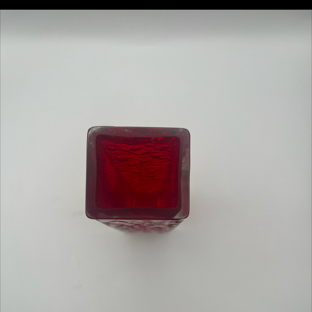 Whitefriars – Ruby Nailhead Vase