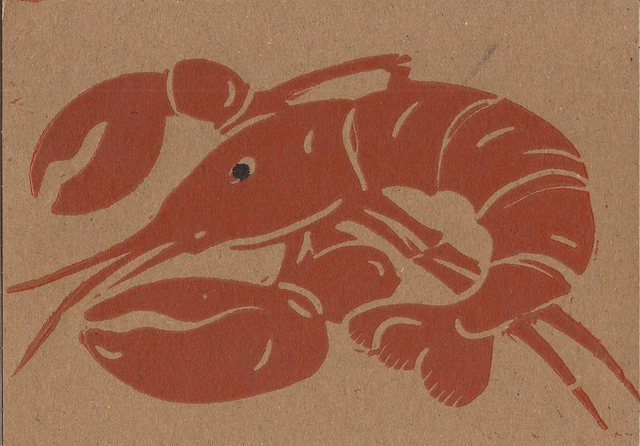 Lino-carte Homard De Rugy (2)