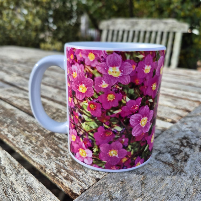 Pink Saxifrage Mug