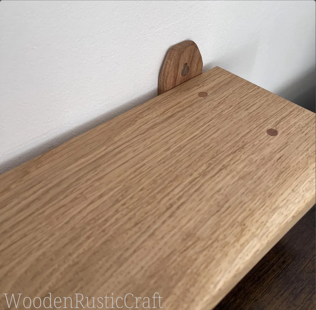 Handmade Solid Oak Wall Shelf