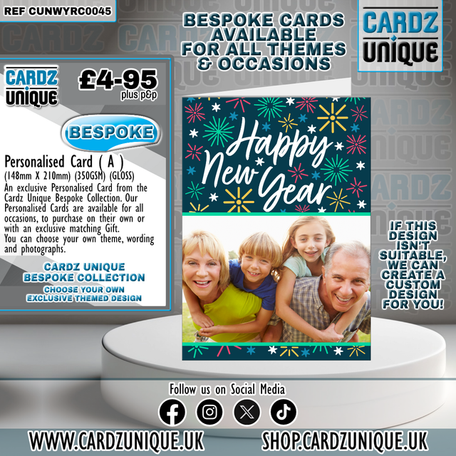 Personalised 'Happy New Year' Card