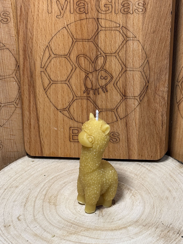 Llama Shaped Candle - 100% Beeswax