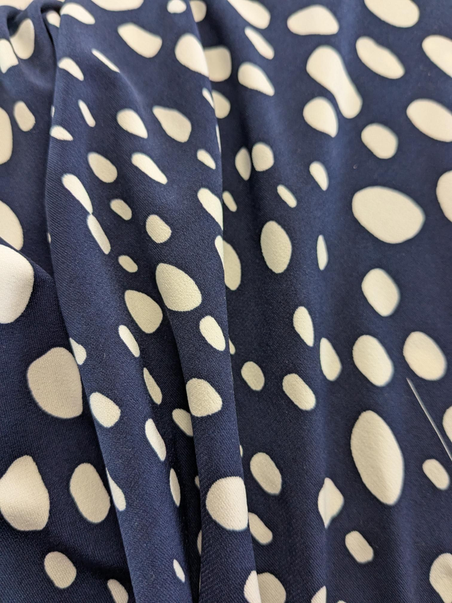 Ink Pebbles Viscose Jersey