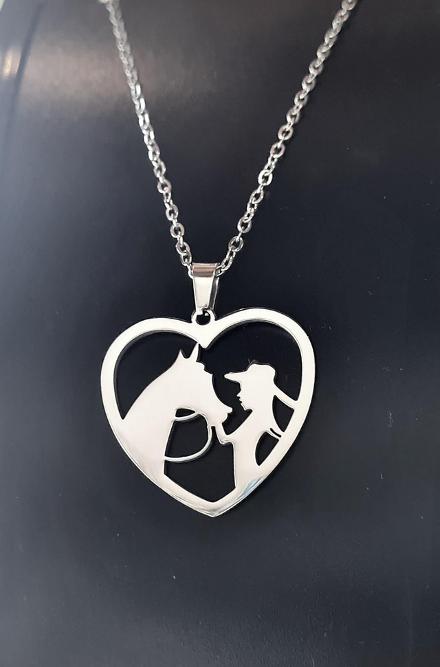 Collier "Misty" en acier inoxydable argenté 🐎