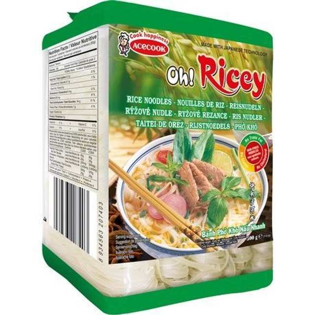 Acecook OH RICEY Rice Noodle (Phở trụng nhanh) (Box 18stk)