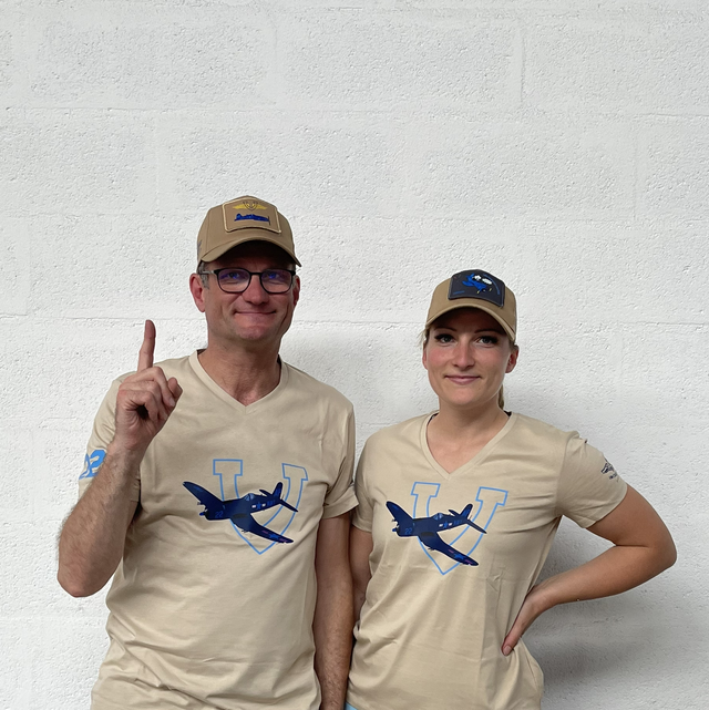 T-shirt Corsair sable col V Femme 