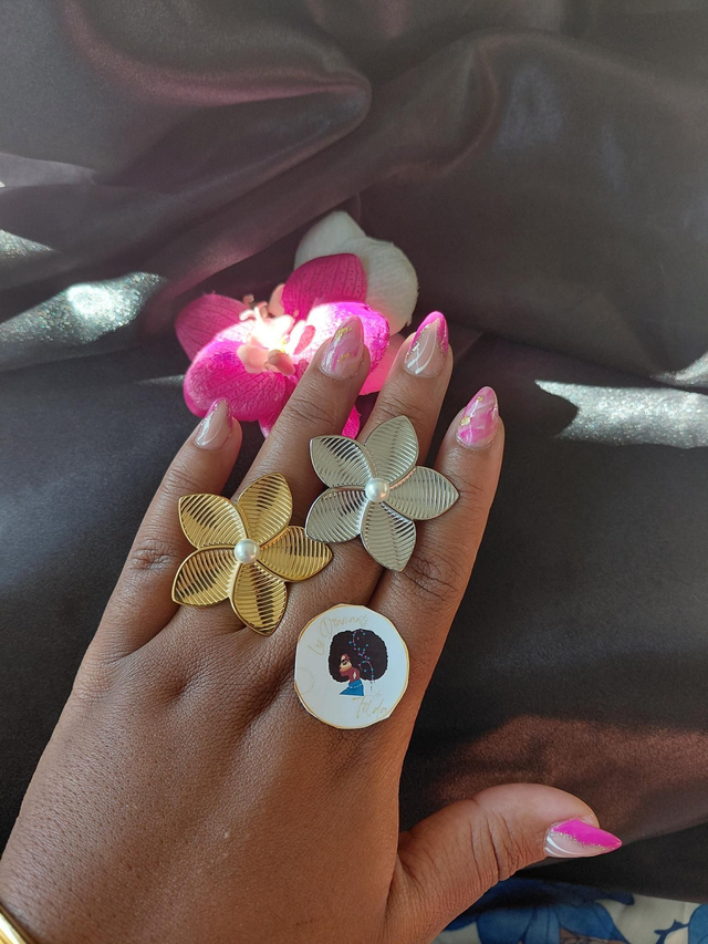 Bague réglable Tiaré