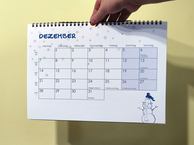 „No-nonsense Kalender“ - wall calendar 2026