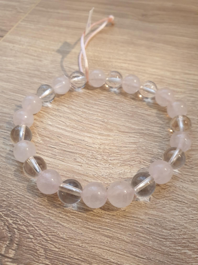 Quartz rose illuminé 