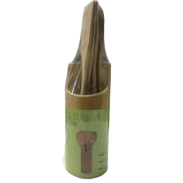 Ustensiles de cuisine en bambou