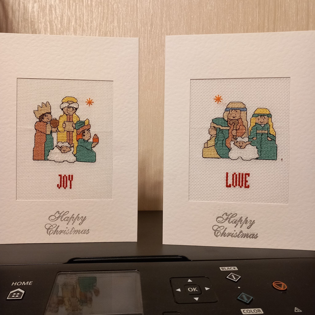 Wise Men of Joy Cross Stitch Christmas Card