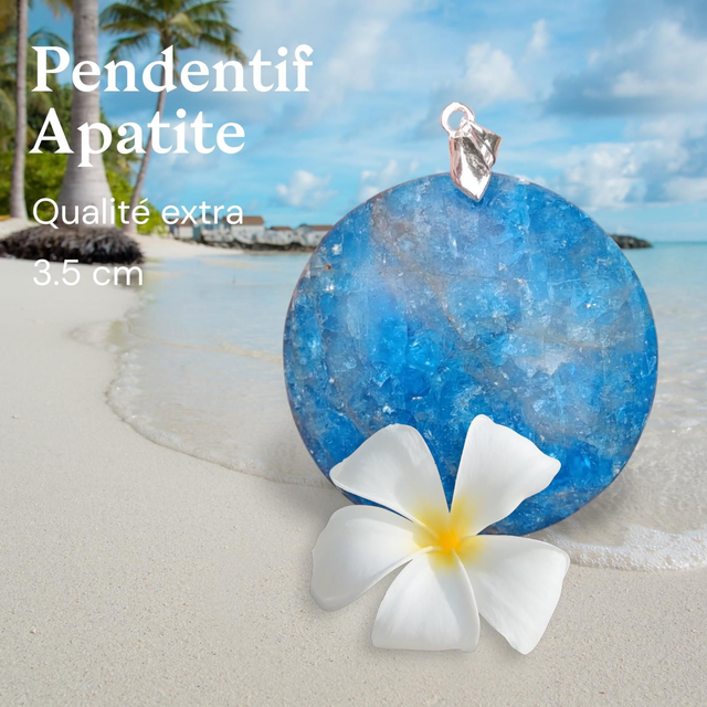 Pendentif Apatite Extra Rond
