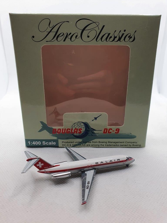 Balair DC-9-32 (HB-IDN), 1:400 Aeroclassics, lim. 120 Stück