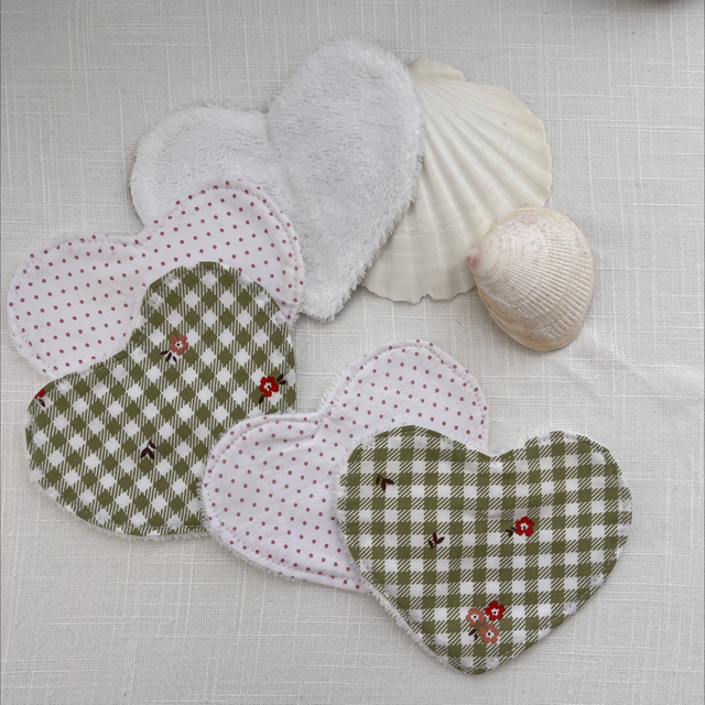 Lot lingettes coeur