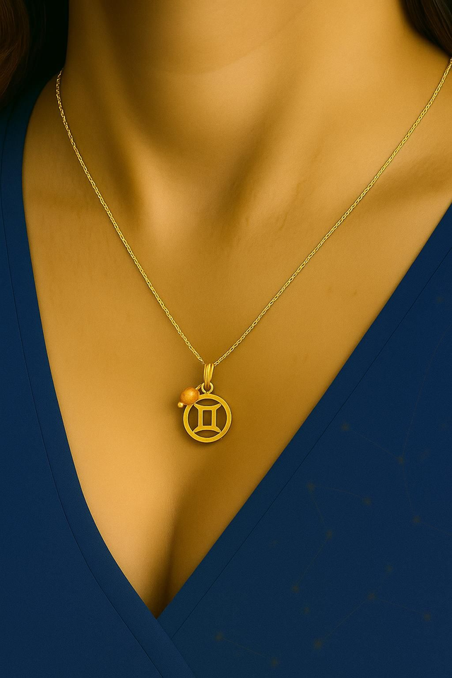 Collier Pierre Porte-Chance – Gémeaux