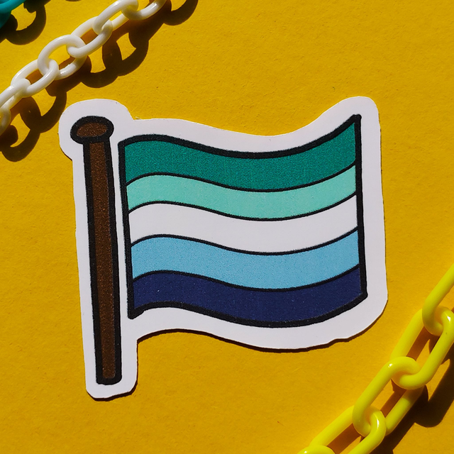 Gay - Flag - Sticker - [SKR-GY-F]