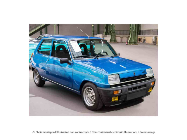 Renault 5 Alpine 1977 Bleu Alpine Norev 185185 1/18