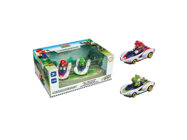 Mario Kart(TM) à friction P-Wing Twinpack Carrera 15813022 1/43