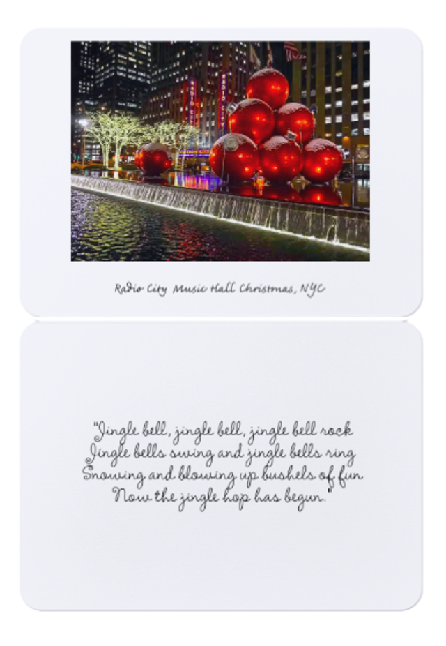 4 Variety pack luxury Christmas Cards