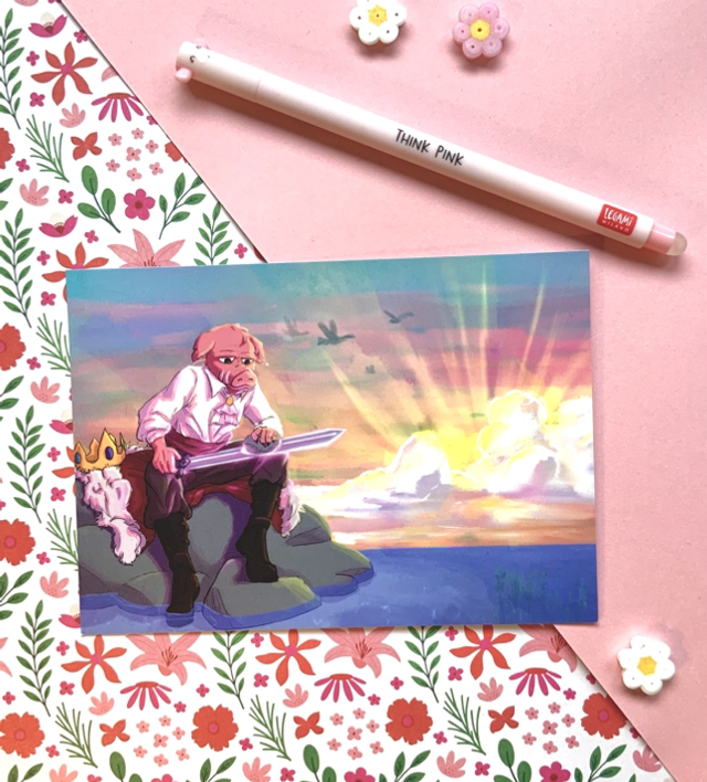 Technoblade at Sunset - Print A6
