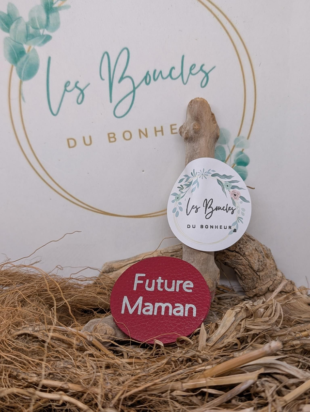 Broche personnalisée future maman br087