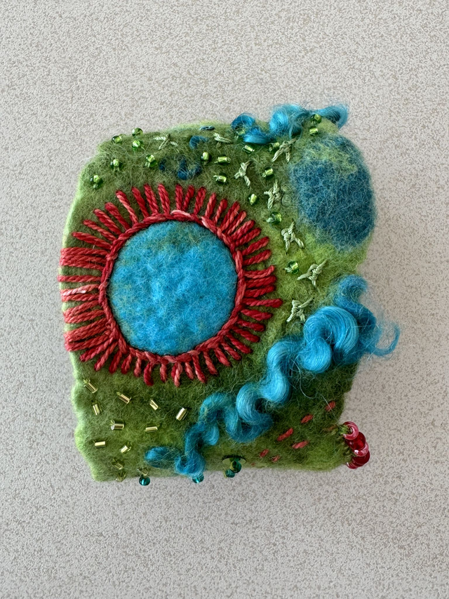 Filzarmband IV - Einzelstück aus meiner 5-teiligen Miniserie "Grün & Türkis"