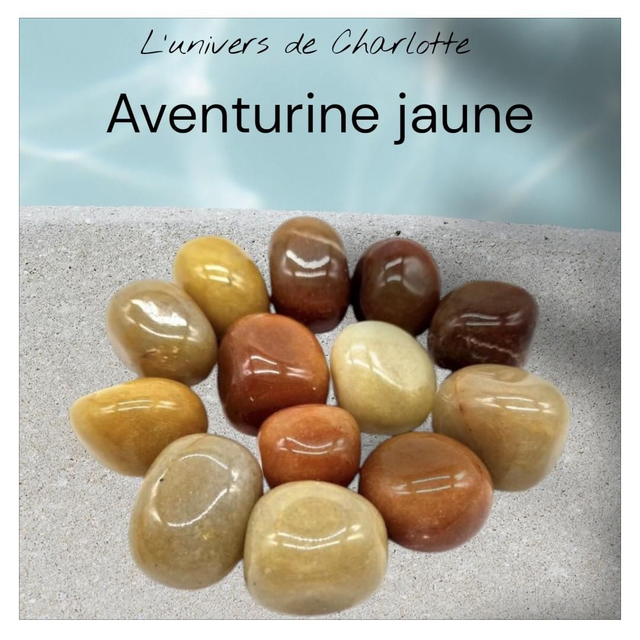 Pierre roulée "Aventurine jaune"
