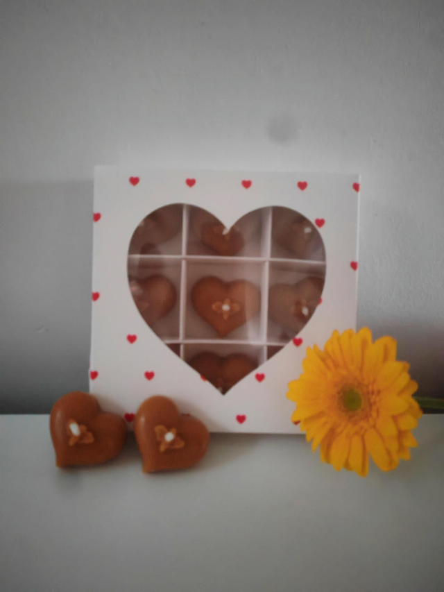 Heart tea light candle gift set x9 candles