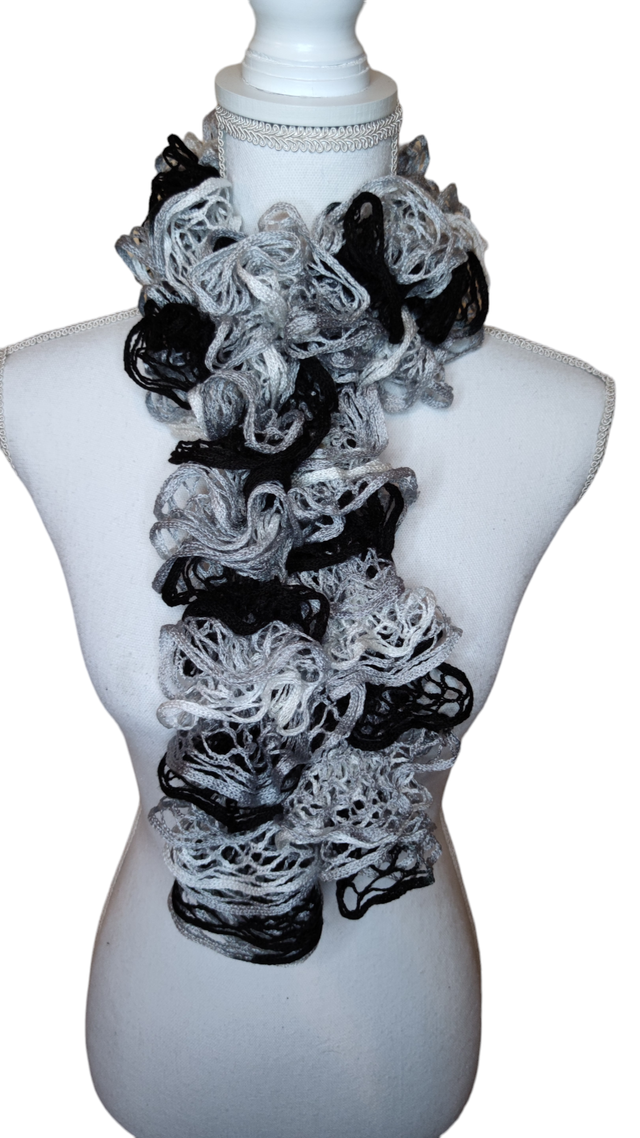 Écharpe dégradé gris/noir 